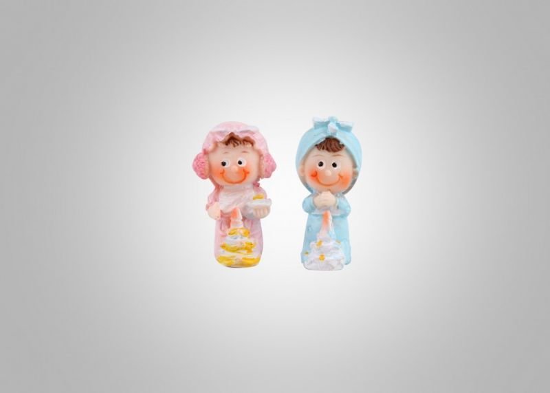 Bebek Doğum Günü Pastalı Biblo Bebek Şekerleri e