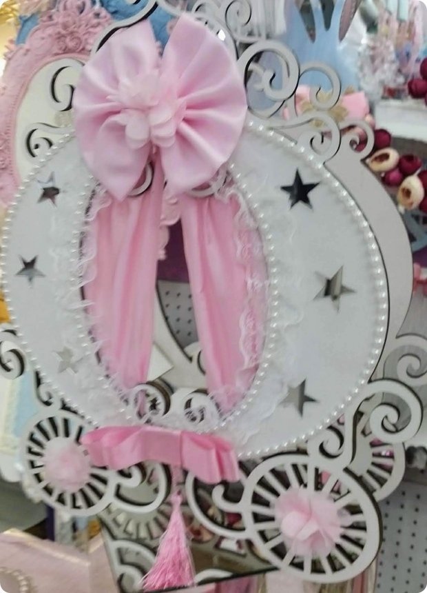 Süslü ahşap balkabağı araba Sepet, Bebek Şekeri