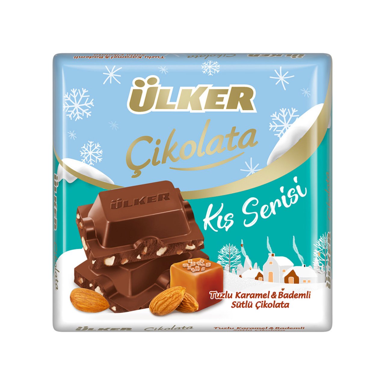 Ülker Çikolata Kare Karmel & Badem & Sütlü 60 gr Kalafatlar Sanal