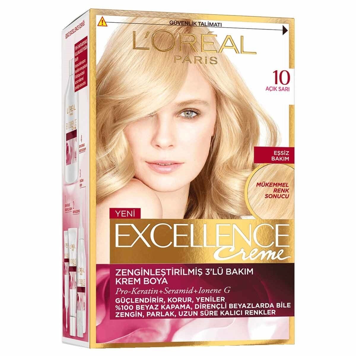 L Oreal Excellence Intense Krem Acik Sari 10 Kalafatlar Sanal Market Ordu