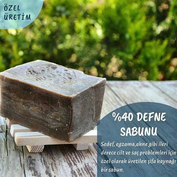 Zeytinyağlı Doğal Sabun % 40 Defne yağı içerir