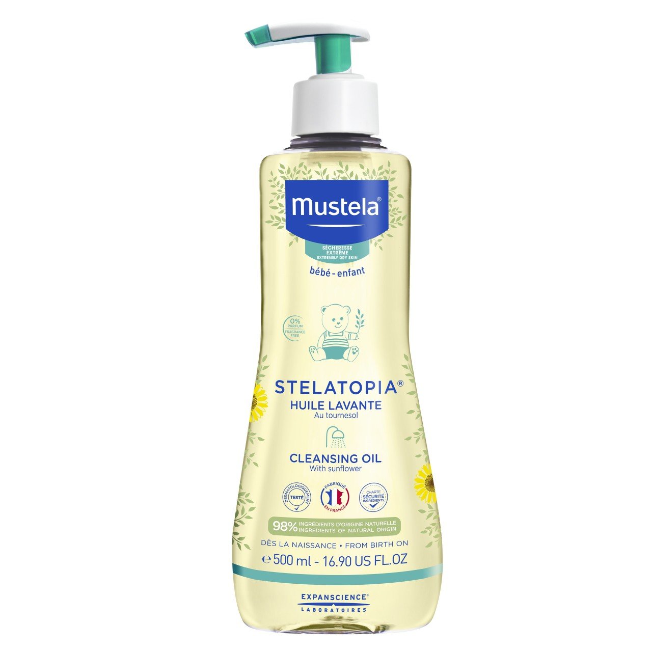 Mustela Stelatopia Temizleme Yağı 500 ml Bebek Masaj Yağı