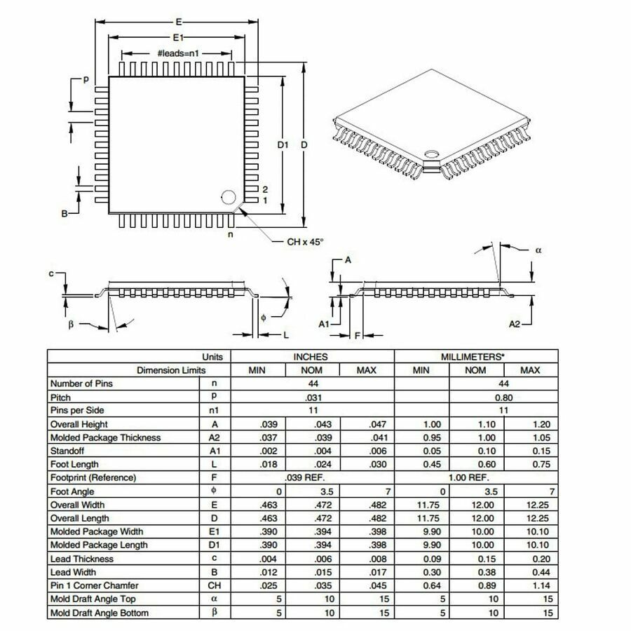 PIC18F452-I/PT SMD PIC (MICROCHIP MARKA) - Entegre Dünyası