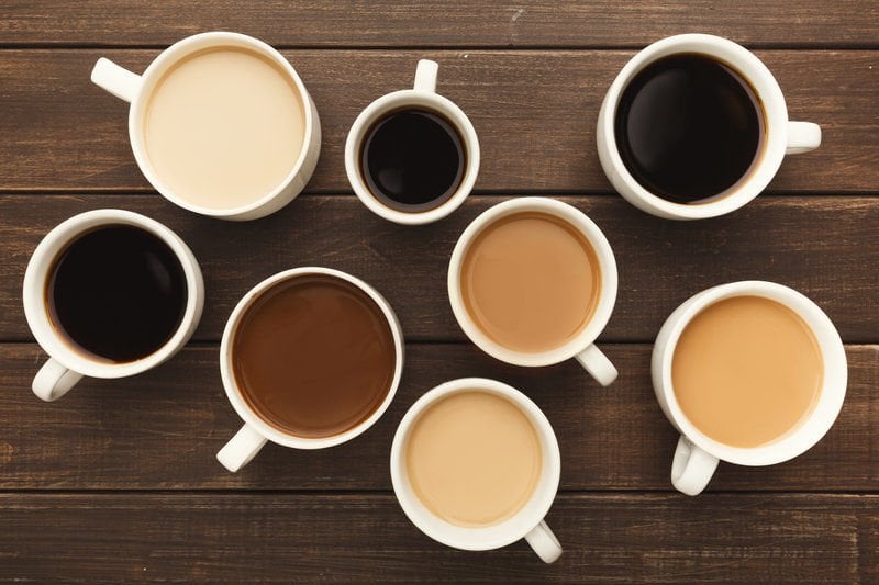 drinks prepared with coffee