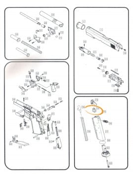 WE 1911 GBB Magazine Gasket / Şarjör Gaz Çıkış Contası Parça #74