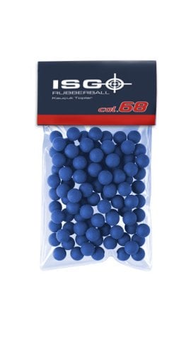 ISG .68CAL RUBBERBALL KAUÇUK HOME DEFENSE TOP T4E 100 adet MAVI