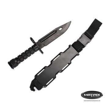 Matrix Airsoft Taktik Kauçuk Bayonet Bıçak / M4-M16 tüfek, Kemer, Molle Montaj Aparatı Dahil