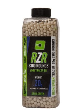 Nuprol RZR 0.20G Green Tracer AirSoft BB 3300 Adet