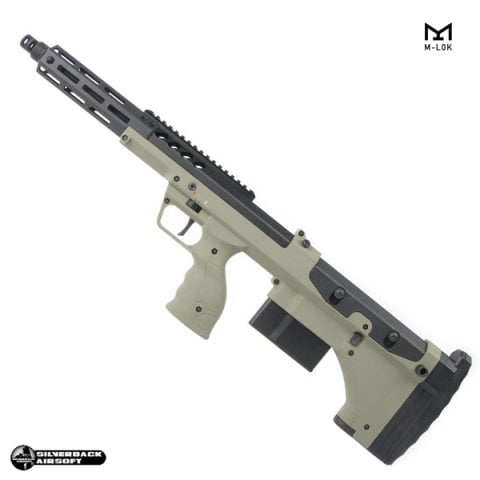 SILVERBACK SRS A2/M2 ''16inç Namlu'' Desert Tech Lisanslı COVERT Airsoft Sniper Tüfek - Yeşil