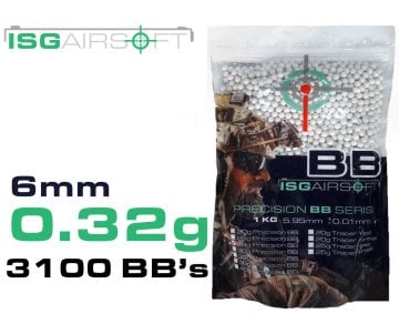 ISGairsoft 0.32g Airsoft BB 3100adet 1KG Paket