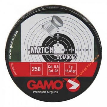 GAMO MATCH 5.5mm SAÇMA 15.43Grain 250Adet