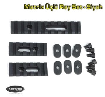 Matrix Üçlü AEG Ray Set MLOK - Siyah