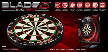 WINMAU BLADE 5 DUAL CORE DARTBOARD ROTA-LOCK