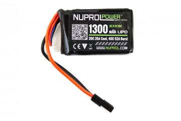 NUPROL POWER 1300MAH 11.1V 40C PEQ MICRO LIPO (8068)