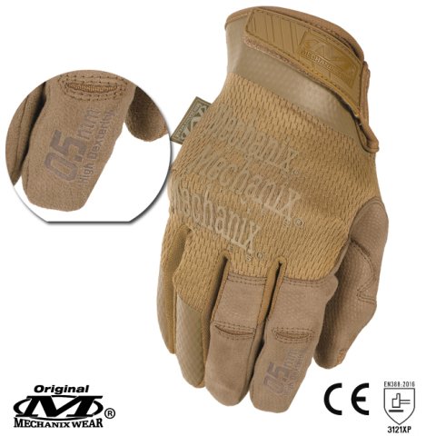 Mechanix WearÂ® Speciality Hi-Dexterity 0.5mm Coyote Eldiven (MSD-72)