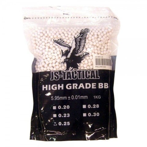 JS-TACTICAL 0.25G AIRSOFT BB MERMI