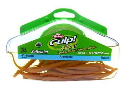 Berkley Gulp Alive arenicola 4 inch 10cm Natural 