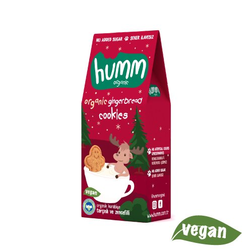 Humm Organik Tarçınlı ve Zencefilli Kurabiye ( 55 g )Humm Organik