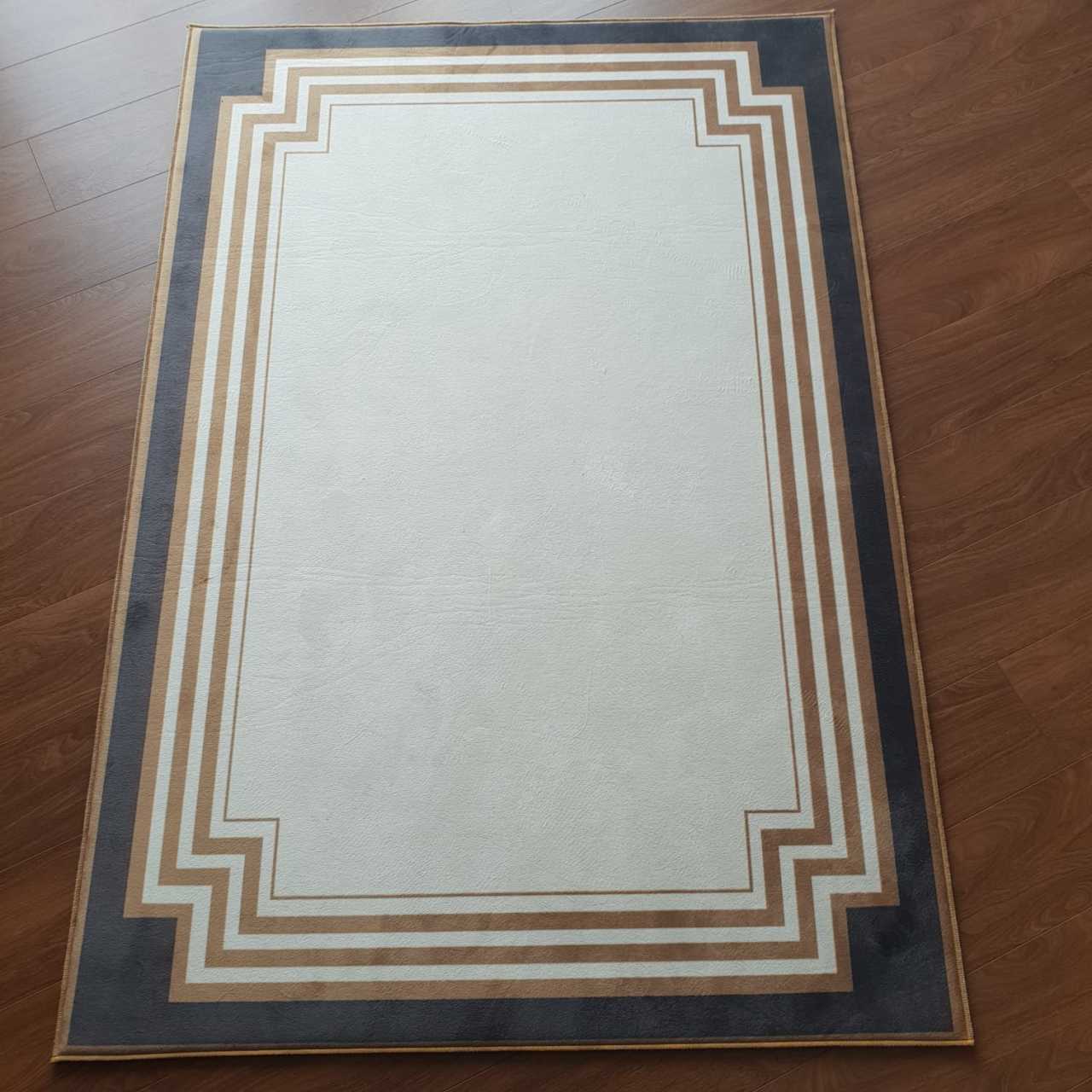 Missia Home KREM Zemin KAHVE GRİ MOON Desen Halı