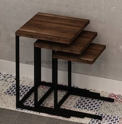 Ahşap L Tipi Zigon Sehpa Ahşap L Tipi Zigon Sehpa