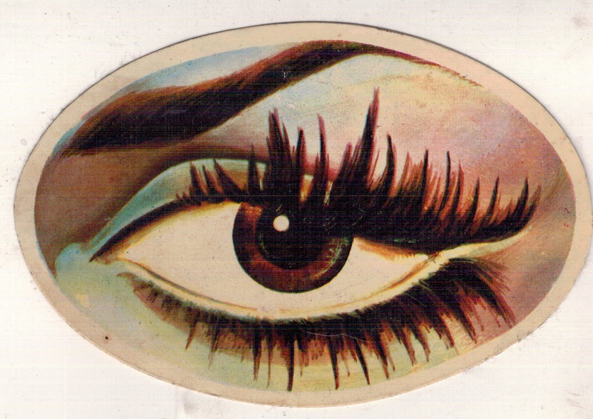 Retro Kahve Göz Sticker AKS1537 Sticker