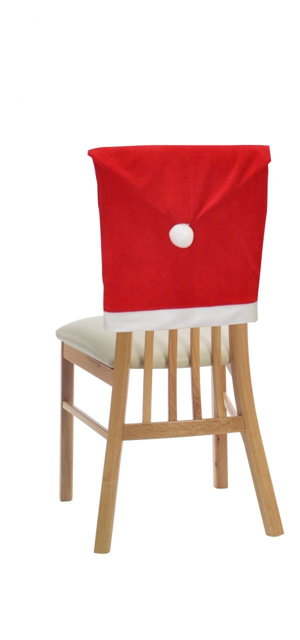 Yılbaşı Sandalye Süsü Noel Baba Şapkası Yılbaşı Kostümleri