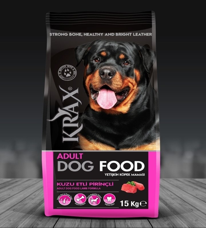 Krax Kuzu Etli Pirinçli Yetişkin Kuru Köpek Maması 15Kg Skt10/20