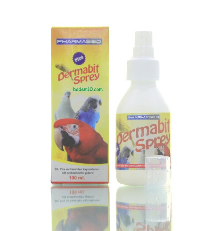 Dermabit Kafes Kuşları İçin Bit ve Pire Spreyi 100 mL