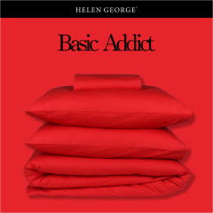 Helen George Basic Kirmizi Tek Kisilik Nevresim Takimi