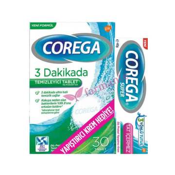 corega tablet corega krem avantajli paket