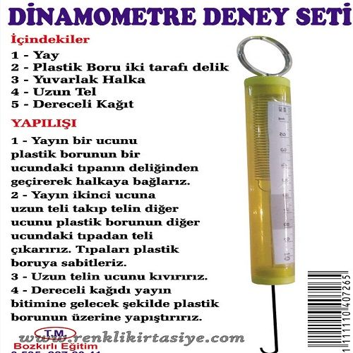 Dinamometre Deney Seti Fen Deneyleri