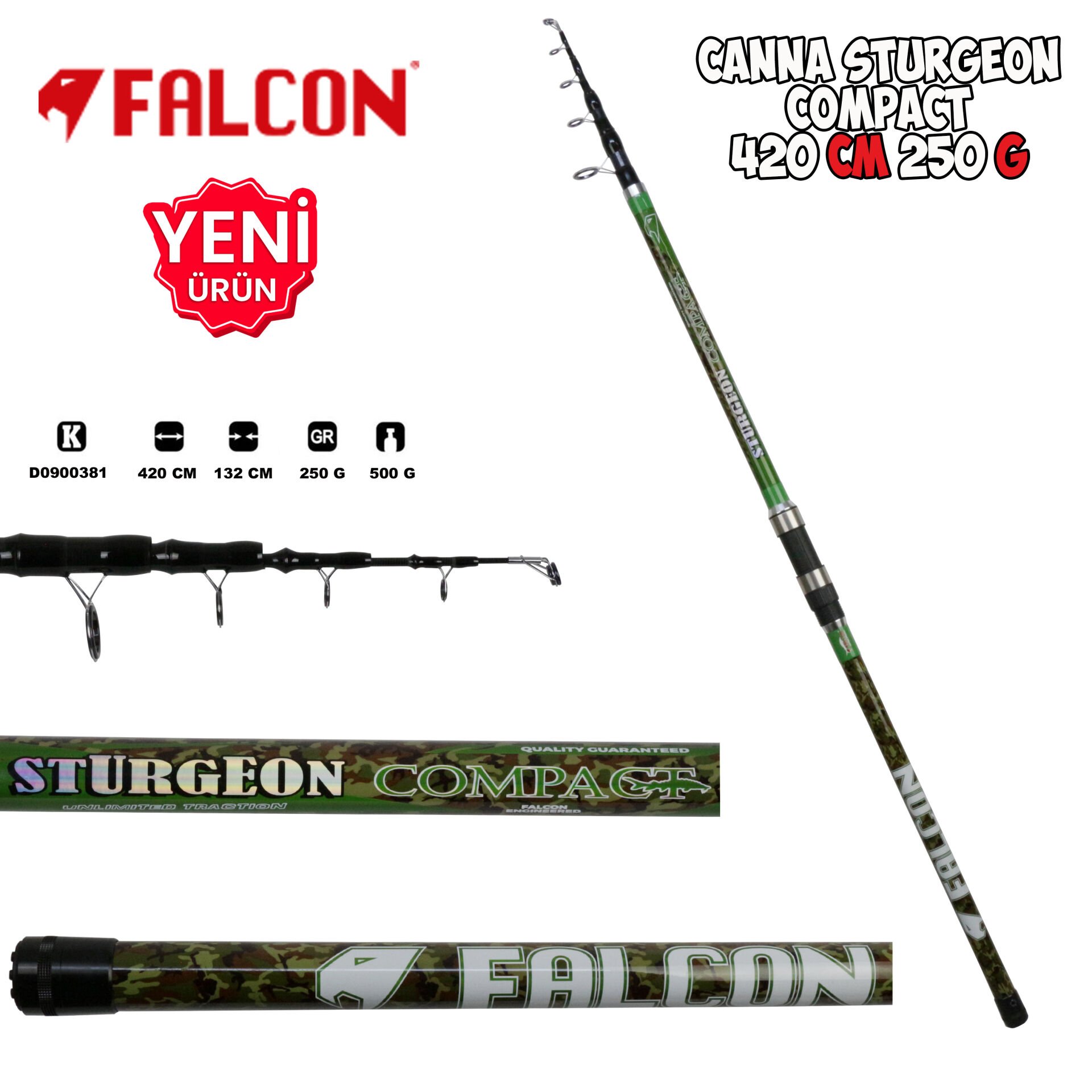 Falcon Canna Sturgeon Compact 420 cm