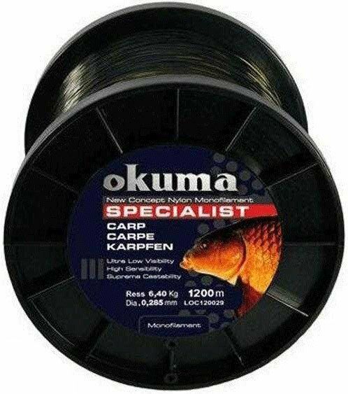 Okuma Carp 1200 mt 22,00 lb 10,0 kg 0,37 mm Camou Misina