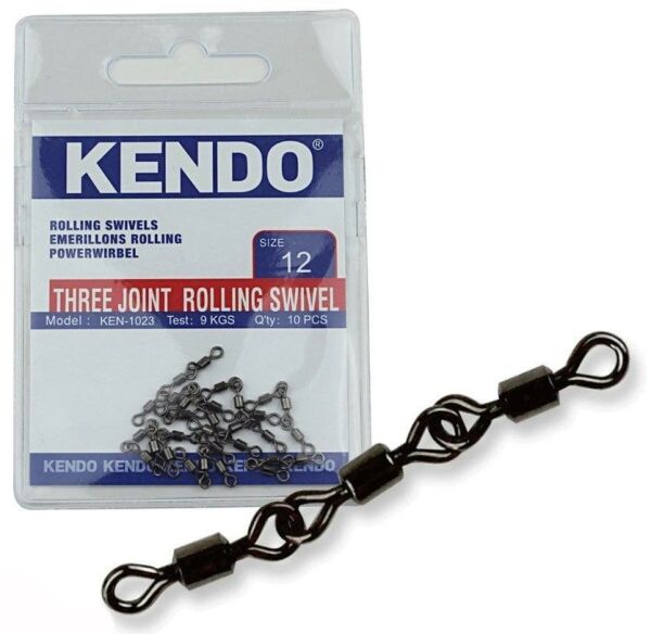 KENDO Three Joint Rolling Swivel 10 Adet 14