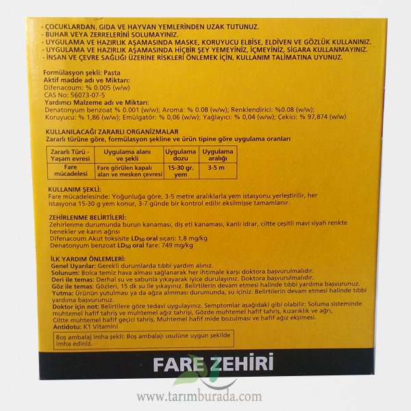 Farmin DPasta Pasta Fare Zehiri Fare Mücadelesi