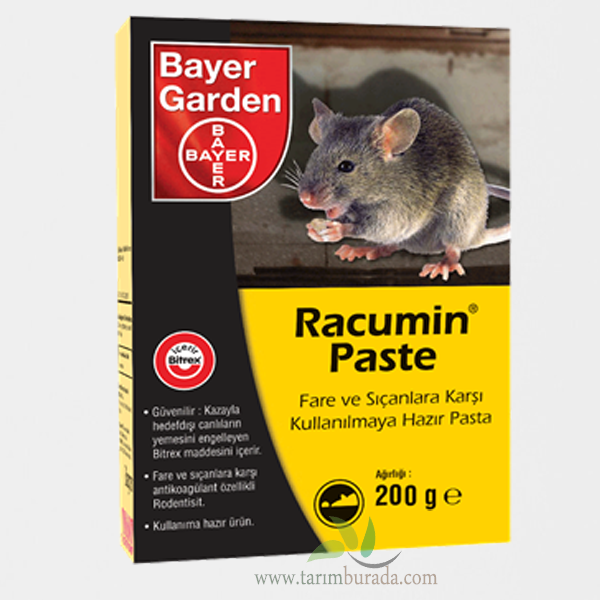 Bayer Garden Racumin Pasta 200 Gr Pasta Fare Zehiri Fare Mücadelesi