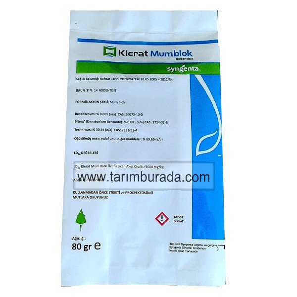 Fare Zehiri Klerat Mum blok 80 Gr Mum Blok Fare Zehiri