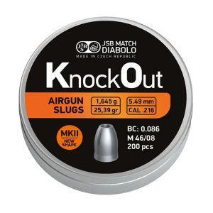 JSB DIABOLO KNOCKOUT MKII 25.39 GRAIN 5.49 MM SAÇMA / 200 ADET