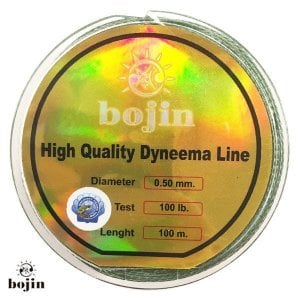 BOJIN Dyneema İp Misina 100 m - 0.50 mm Renk:Yeşil