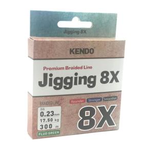 Kendo Jigging 8X Flash 300 mt Örgü İp (FLUO GREEN)