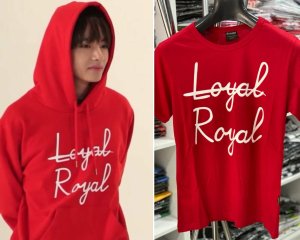 bts v loyal royal hoodie