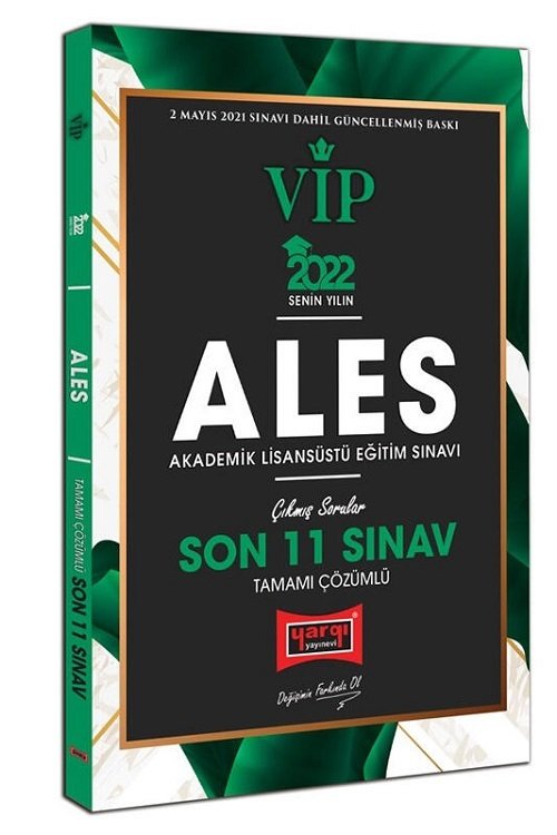 Yargı 2022 ALES VIP Çıkmış Sorular Son 11 Sınav Çözümlü Yargı Yayınları Yargı 2022 ALES VIP Çıkmış Sorular Son 11 Sınav Çözümlü Yargı Yayınları