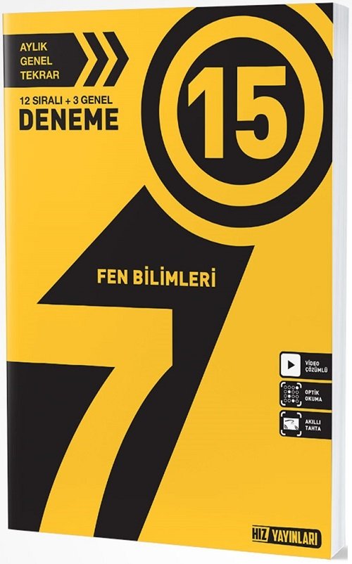 Hız Yayınları 7. Sınıf Fen Bilimleri 15 Deneme Hız Yayınları Hız Yayınları 7. Sınıf Fen Bilimleri 15 Deneme Hız Yayınları