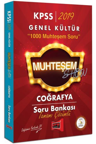 Yargı 2019 KPSS Muhteşem Show Coğrafya Soru Bankası Çözümlü Yargı Yayınları Yargı 2019 KPSS Muhteşem Show Coğrafya Soru Bankası Çözümlü Yargı Yayınları