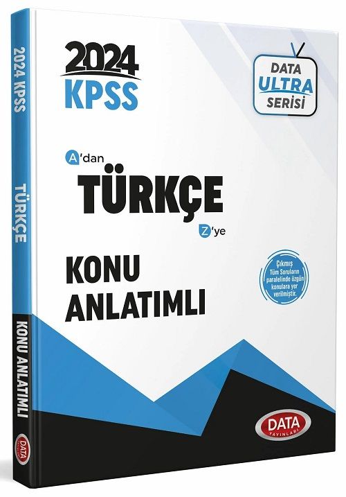 Data 2024 KPSS Türkçe Ultra Konu Anlatımlı Data Yayınları Data 2024 KPSS Türkçe Ultra Konu Anlatımlı Data Yayınları