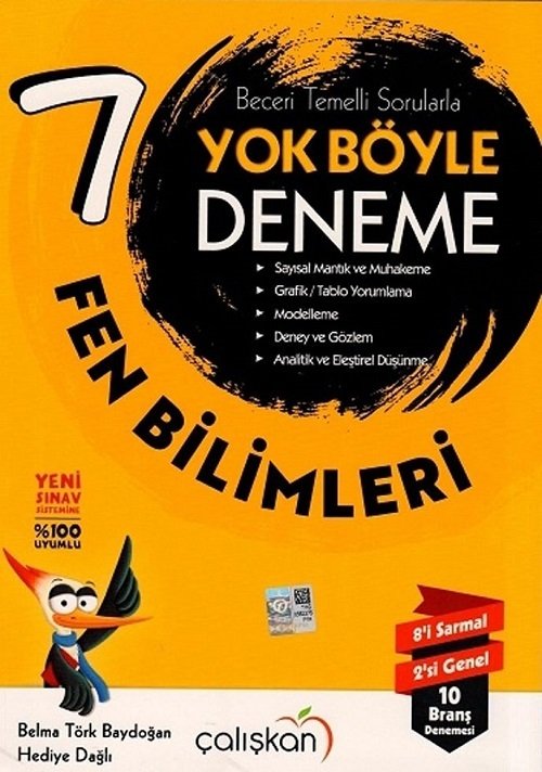 Çalışkan 7. Sınıf Fen Bilimleri Yok Böyle 10 Deneme Çalışkan Yayınları Çalışkan 7. Sınıf Fen Bilimleri Yok Böyle 10 Deneme Çalışkan Yayınları