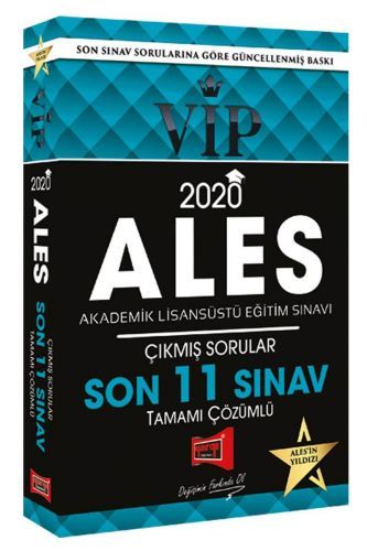 Yargı 2020 ALES VIP Çıkmış Sorular Son 11 Sınav Çözümlü Yargı Yayınları