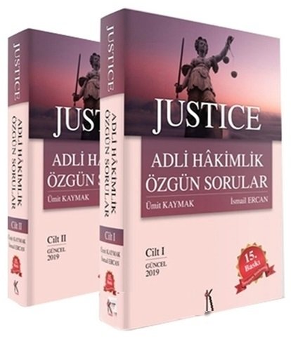 SÜPER FİYAT Kuram Justice Adli Hakimlik Özgün Sorular Soru Bankası 2 Cilt Set 15. Baskı - Ümit Kaymak İsmail Ercan Kuram Kitap