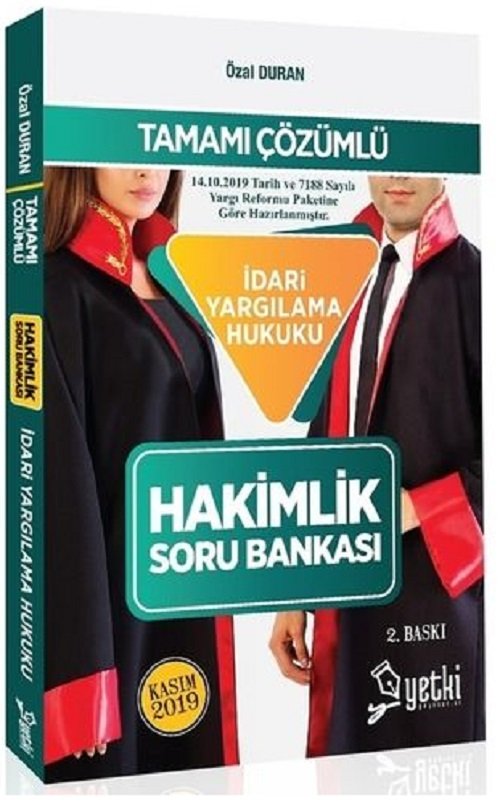 SÜPER FİYAT Yetki Hakimlik İdari Yargılama Hukuku Soru Bankası - Özal Duran Yetki Yayınları SÜPER FİYAT Yetki Hakimlik İdari Yargılama Hukuku Soru Bankası - Özal Duran Yetki Yayınları