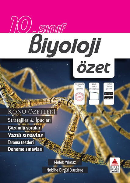 Delta Kültür 10. Sınıf Biyoloji Konu Özeti Delta Kültür Yayınları Delta Kültür 10. Sınıf Biyoloji Konu Özeti Delta Kültür Yayınları